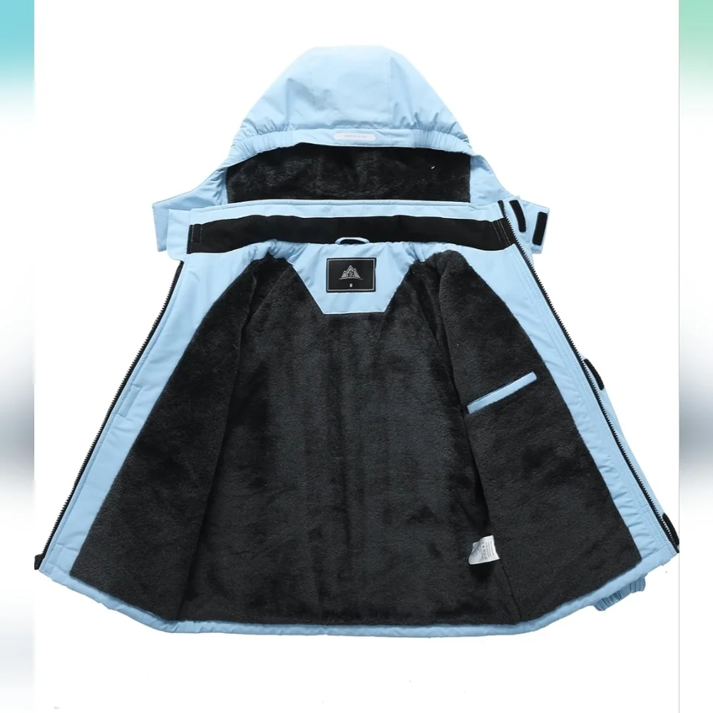 NWT MMOERDENG Kids Unisex Waterproof Ski/Snowboarding Winter Jacket Size 9/10 - Picture 5 of 13